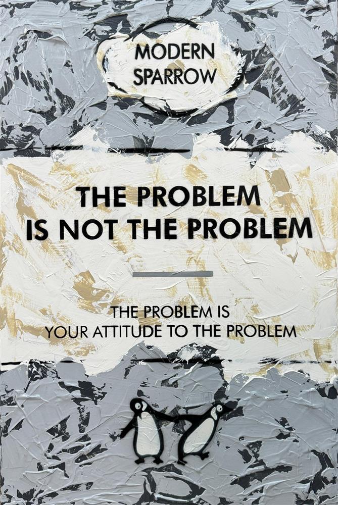 Hue Folk - 'The Problem Is Not The Problem' - Framed Original Art