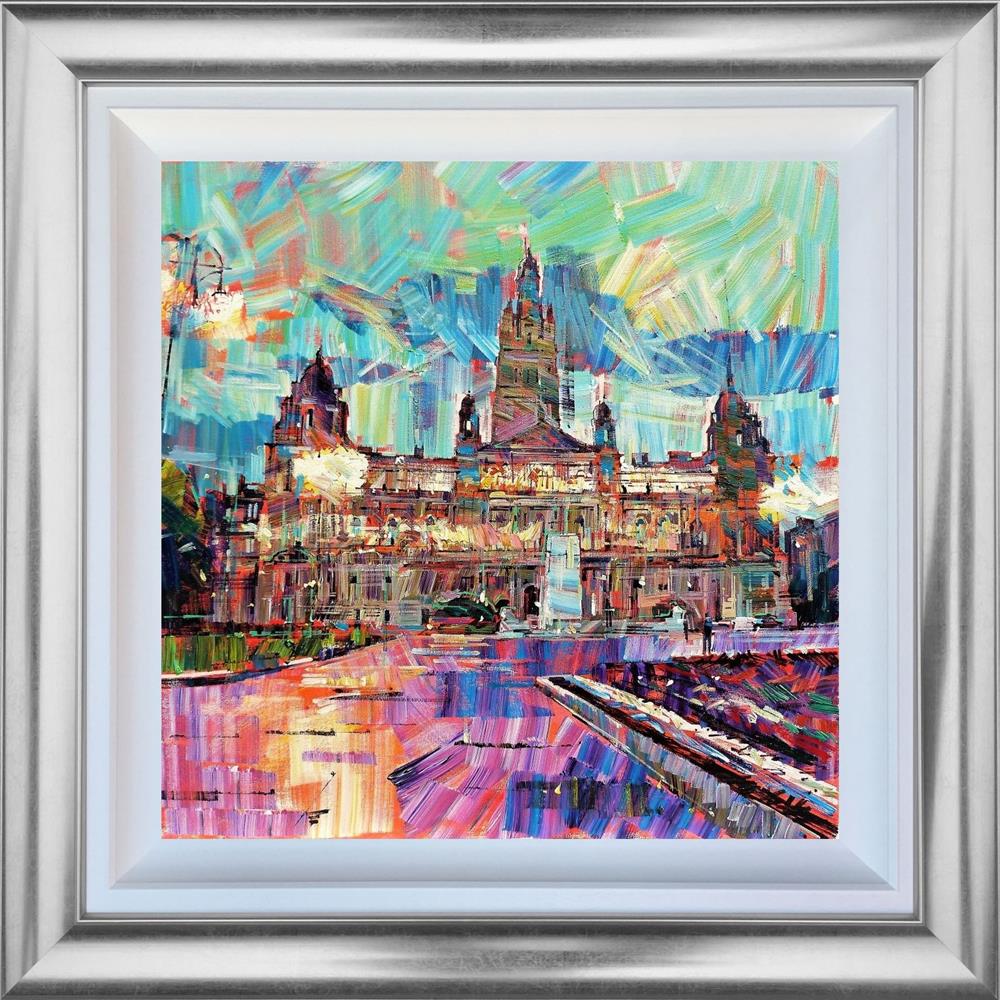 Colin Brown - 'Twilight City Chambers' - Framed Original Art