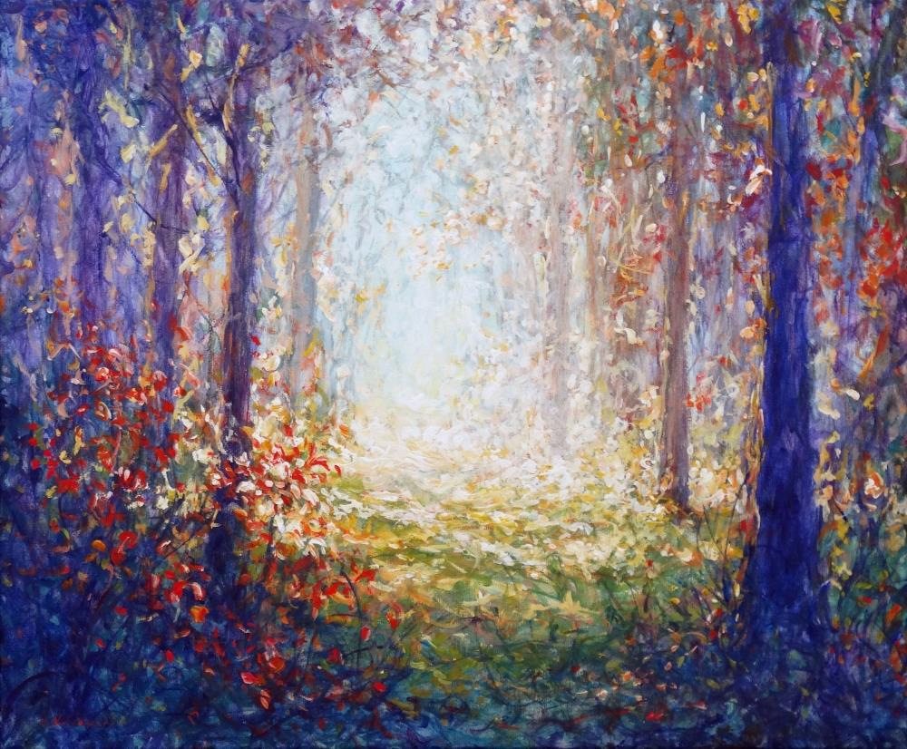 Mariusz Kaldowski - 'Walk In The Woods' - Framed Original Art