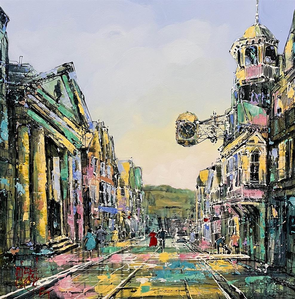 Nigel Cooke - 'Walking Through Guildford' - Framed Original Artwork