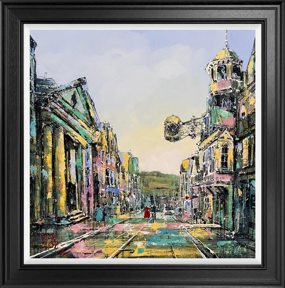 Nigel Cooke - 'Walking Through Guildford' - Framed Original Artwork