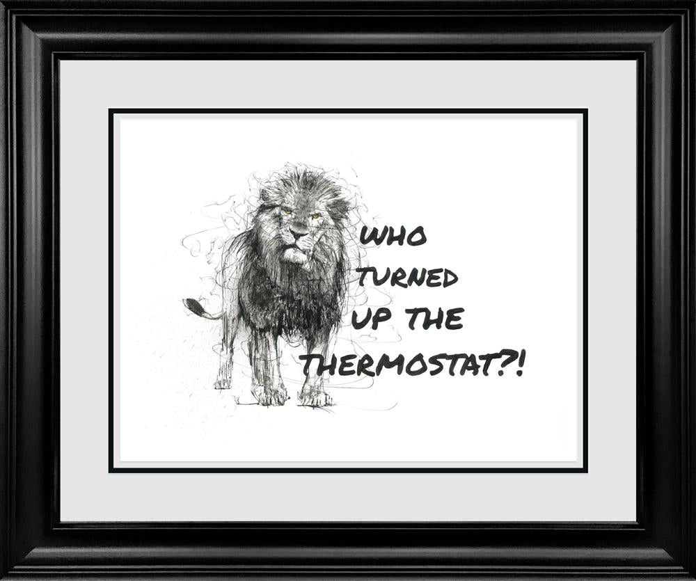 Scott Tetlow - 'Who Turned Up The Thermostat?!' - Framed Original Art