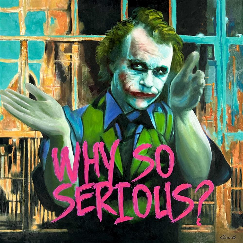 Sannib - 'Why So Serious' - Framed Original Art