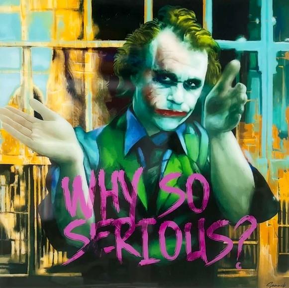 Sannib - 'Why So Serious?' - Framed Original Art