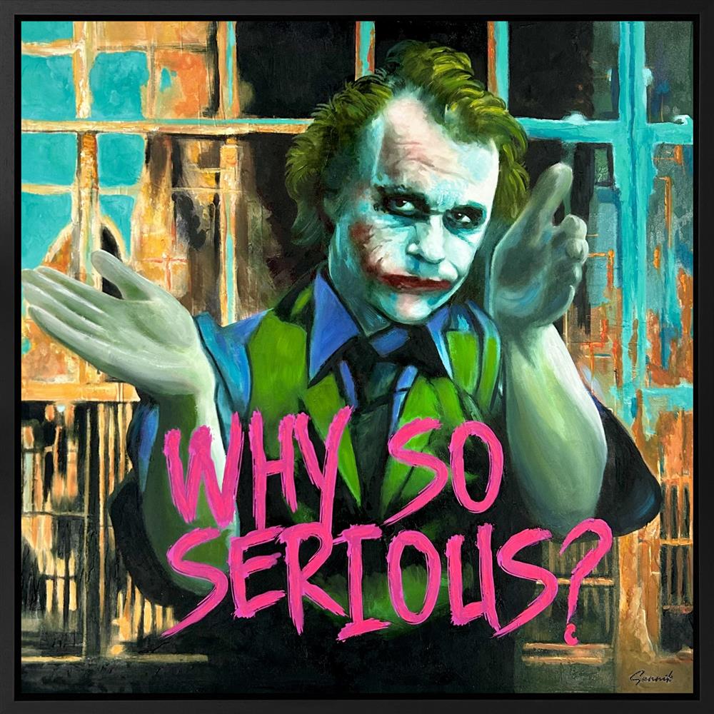 Sannib - 'Why So Serious' - Framed Original Art