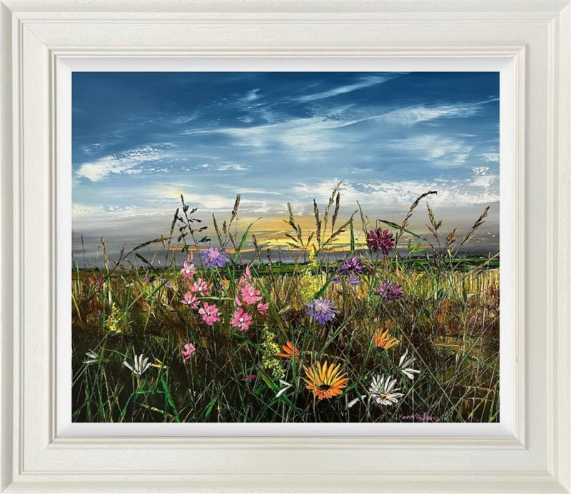 Kimberley Harris - 'Wildflower Whispers' - Framed Original Art