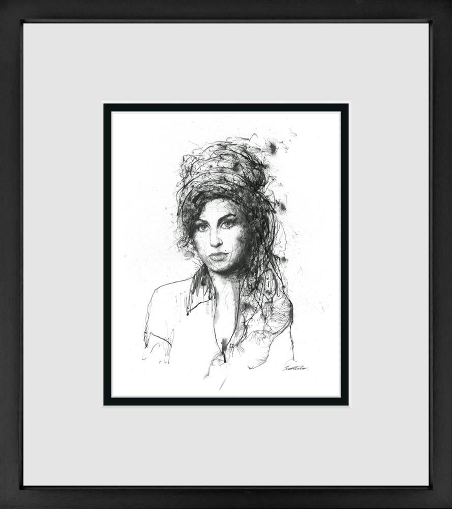 Scott Tetlow - ' Winehouse ' - Framed Miniature Edition Print