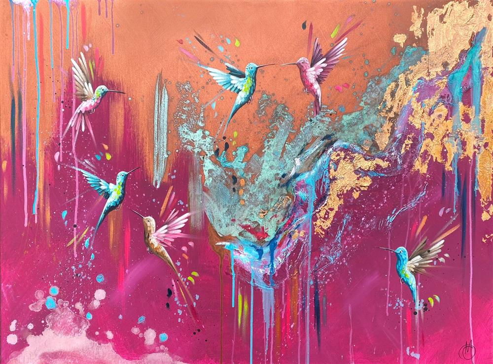 Mellisuga- 'Wings Of Colour II' - Framed Original Artwork