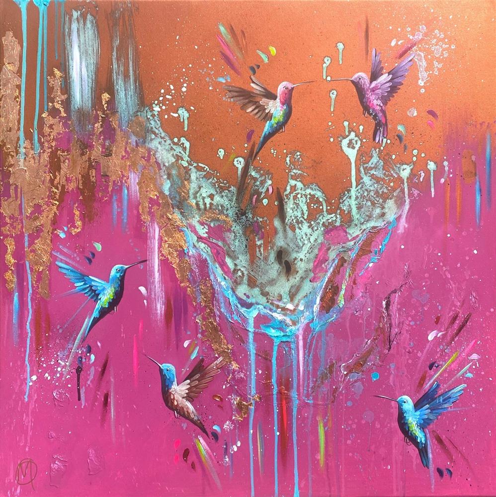 Mellisuga- 'Wings Of Colour' - Framed Original Artwork