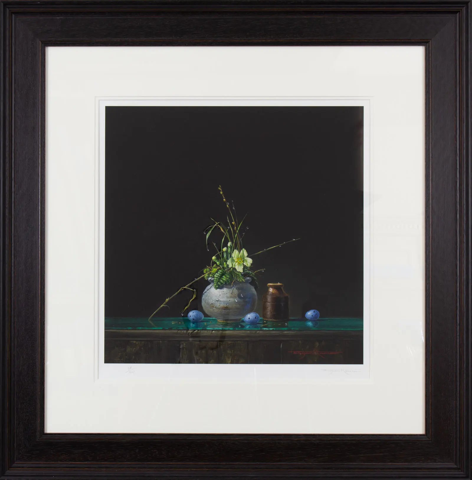 Bryan Hanlon - 'Primrose & Eggs' - Framed Limited Edition