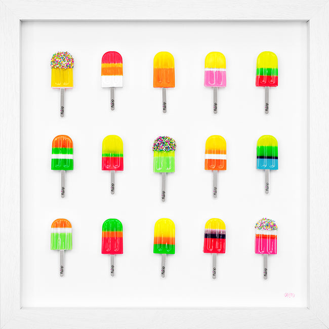 Dotty - 'Ice Ice Baby - Original Artwork IX' - Framed Resin Installation