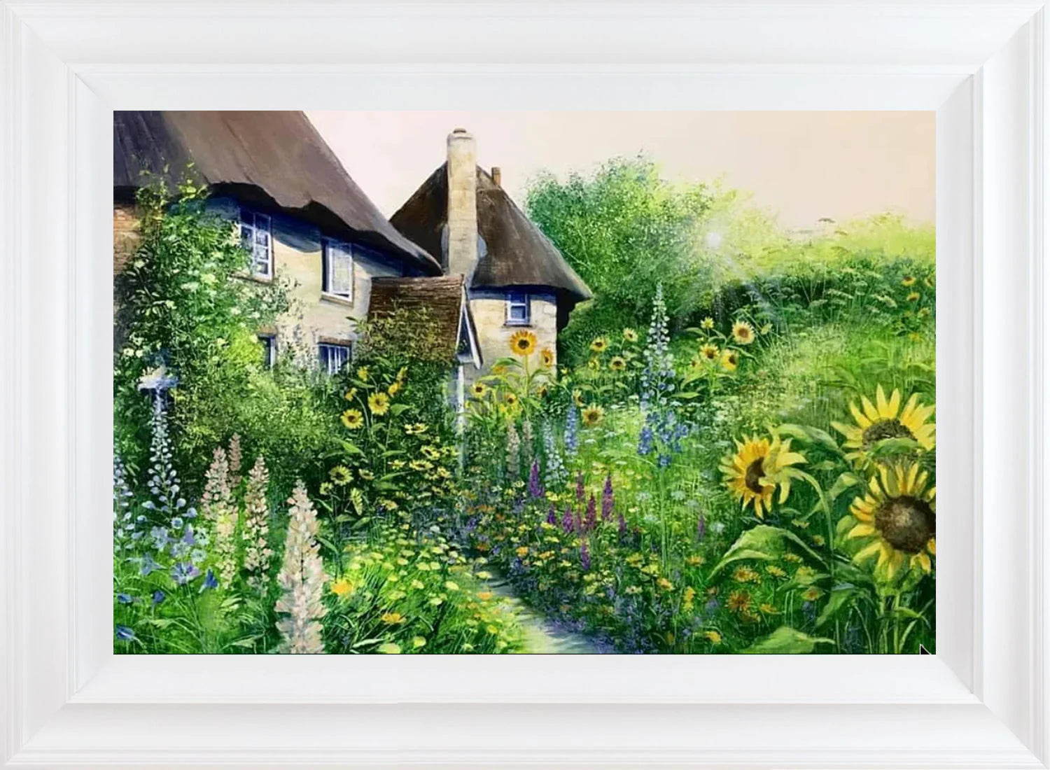 Heather Howe - 'Sunflower Cottage' - Framed Limited Edition Print