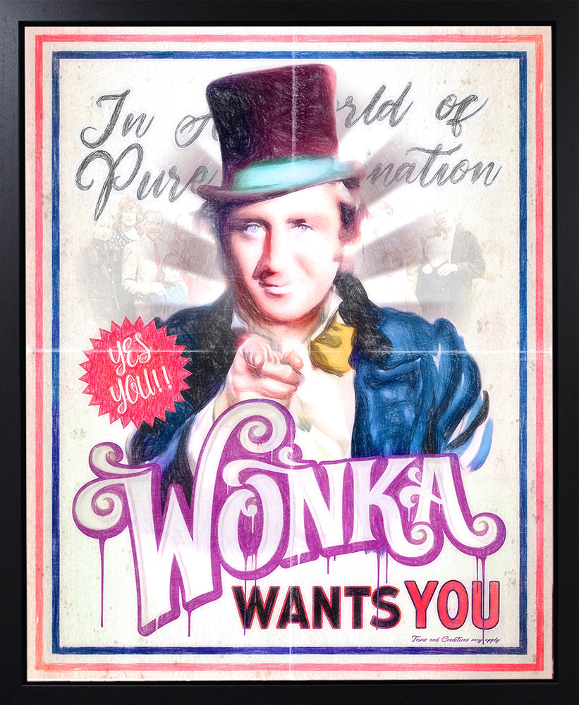 JJ Adams - 'Wonka Needs You!' - Framed Original