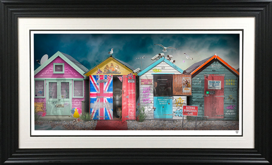 JJ ADAMS -  STOCK CLEARANCE - COLLECTION ONLY -  'Life's A Beach' -  Framed Limited Edition