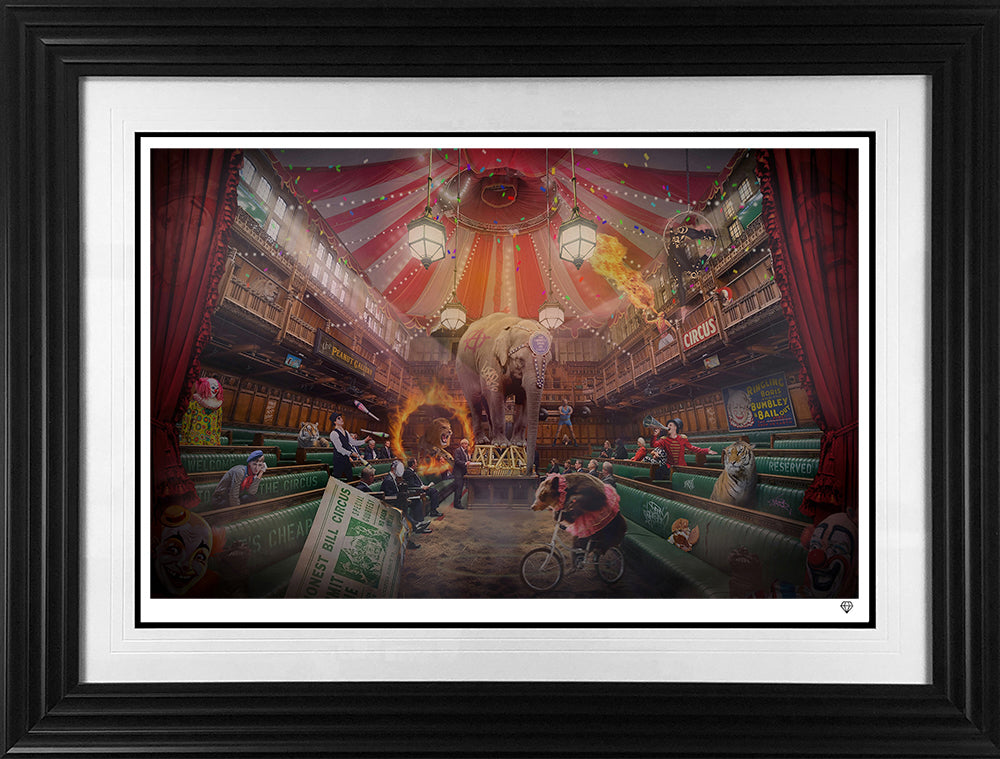 JJ ADAMS -  STOCK CLEARANCE - COLLECTION ONLY -  'Send In The Clowns' -  Framed Limited Edition