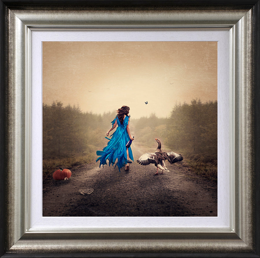 Michelle Mackie - 'Leaving The Party - Cinderella' - Framed Limited Edition Art