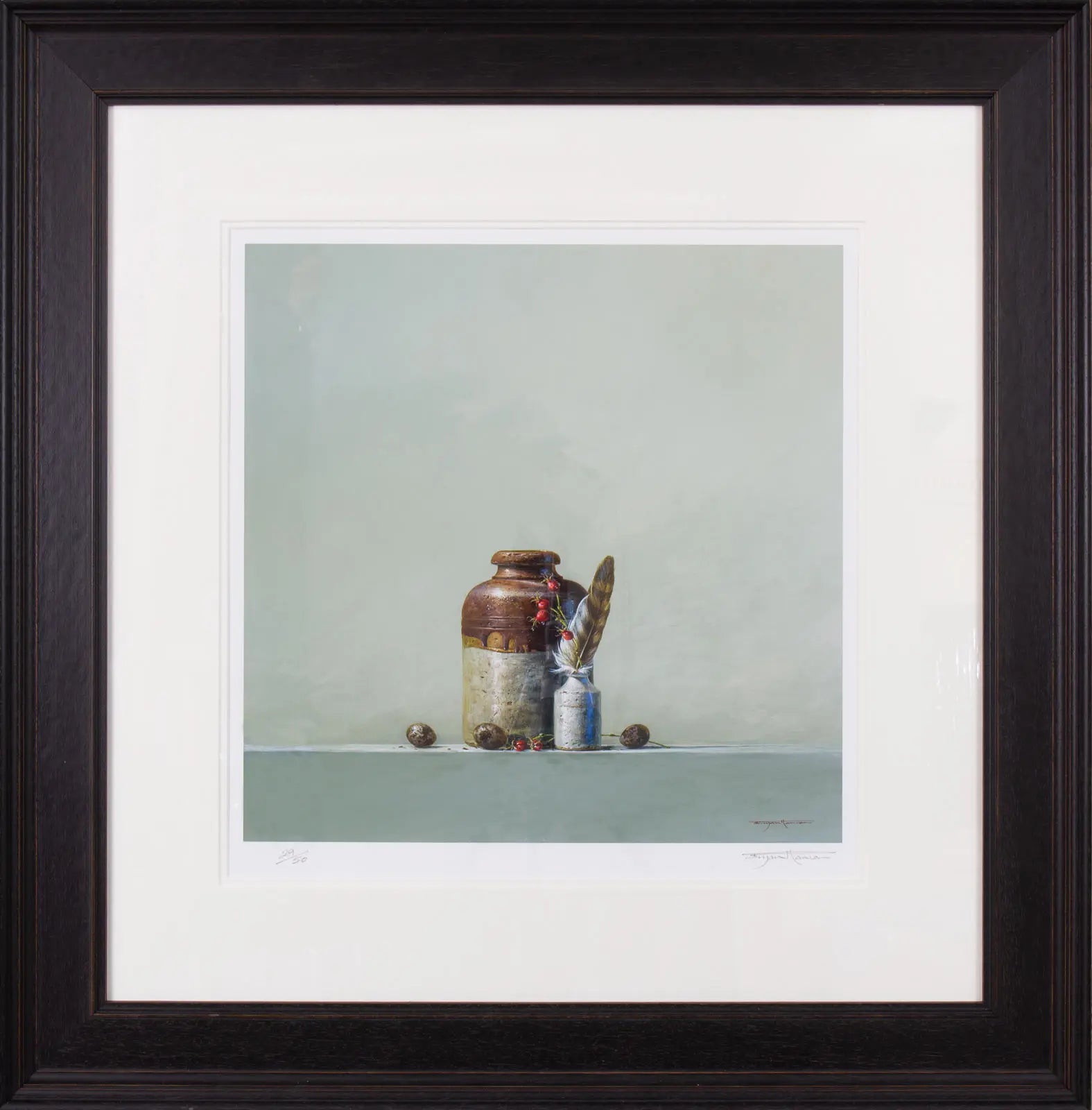 Bryan Hanlon - 'Eggs & Feathers' - Framed Limited Edition