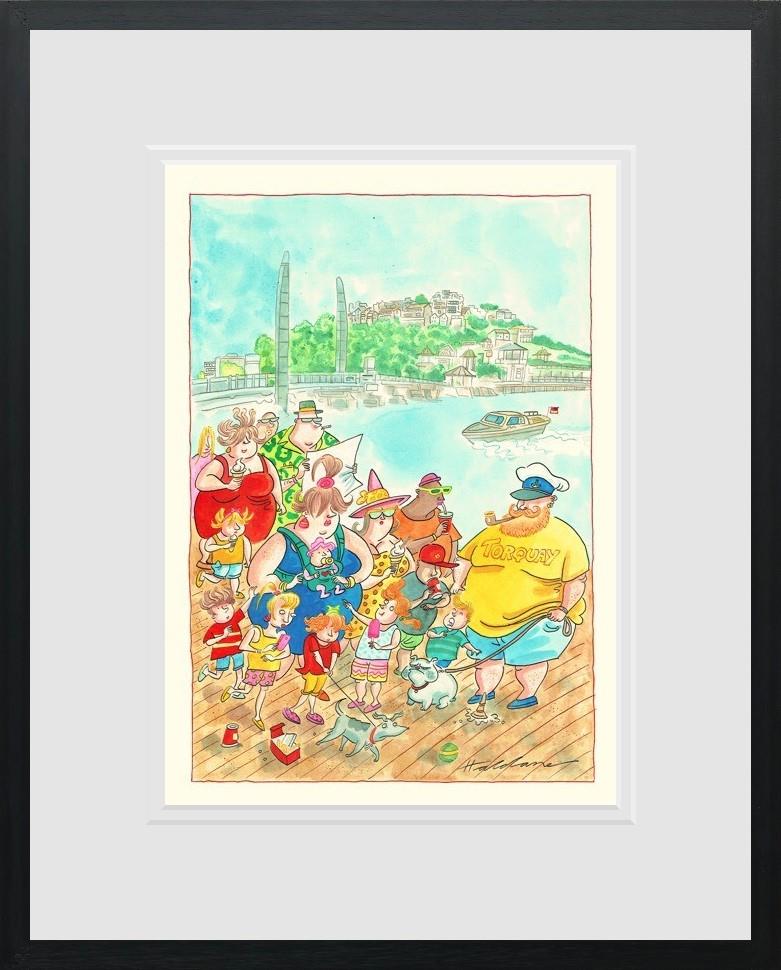 David Haldane - 'A Day In Torquay' - Framed Original Art