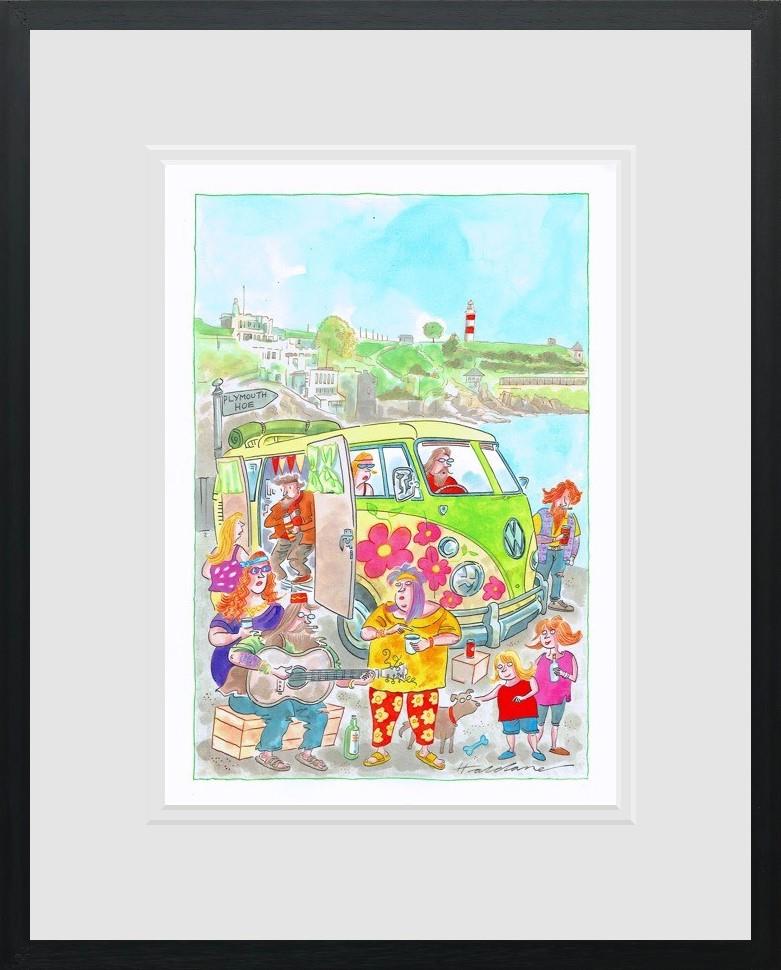 David Haldane - 'Peace In Plymouth' - Framed Original Art