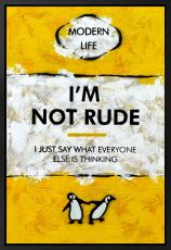 Hue Folk - 'I Just Say What Everyone Else Is Thinking' - Framed Original Art