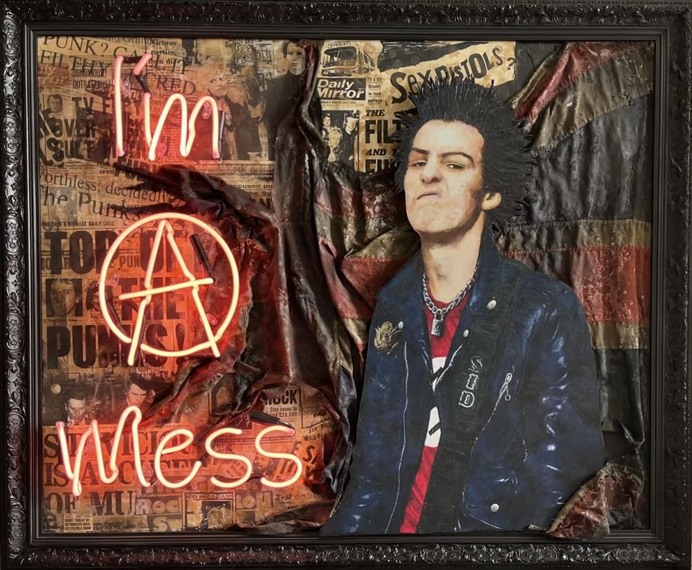 Illuminati Neon - Sid "I'm A Mess"  - Framed Original Neon Artwork