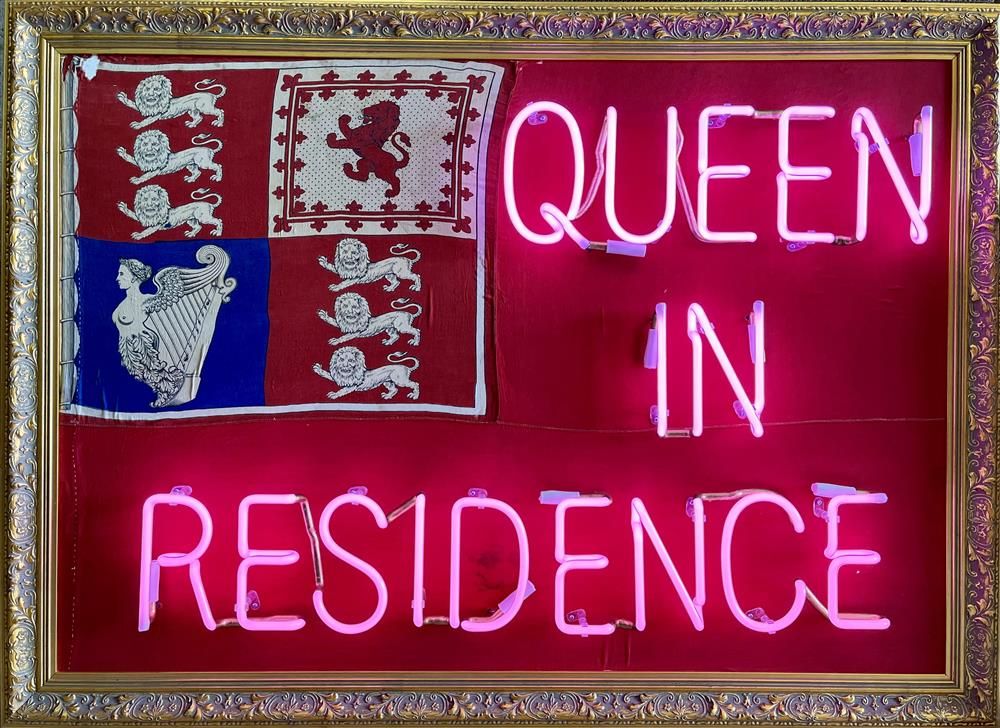 Illuminati Neon - 'Queen In Residence'  - Framed Original Neon Artwork