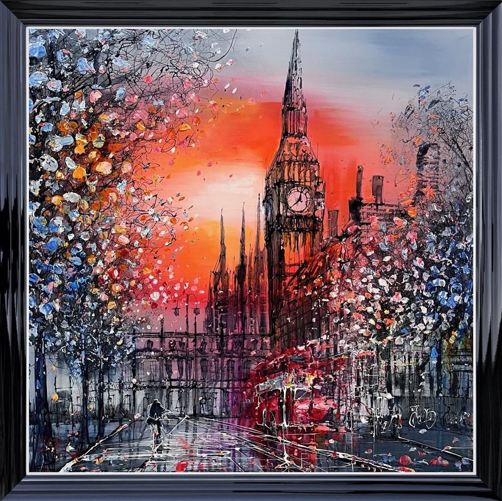 Nigel Cooke - 'Londons Heat'  - Framed Original Artwork