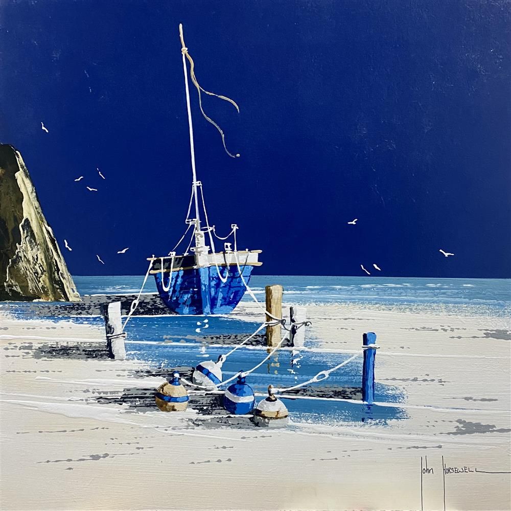 John Horsewell - 'Seaside Serenity' - Framed Original Artwork