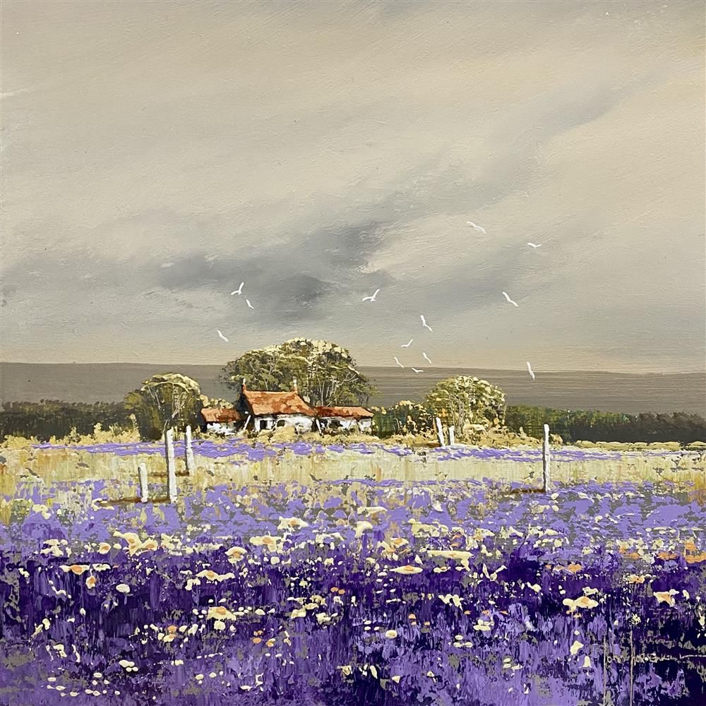 John Horsewell - 'Violet Vista' - Framed Original Artwork