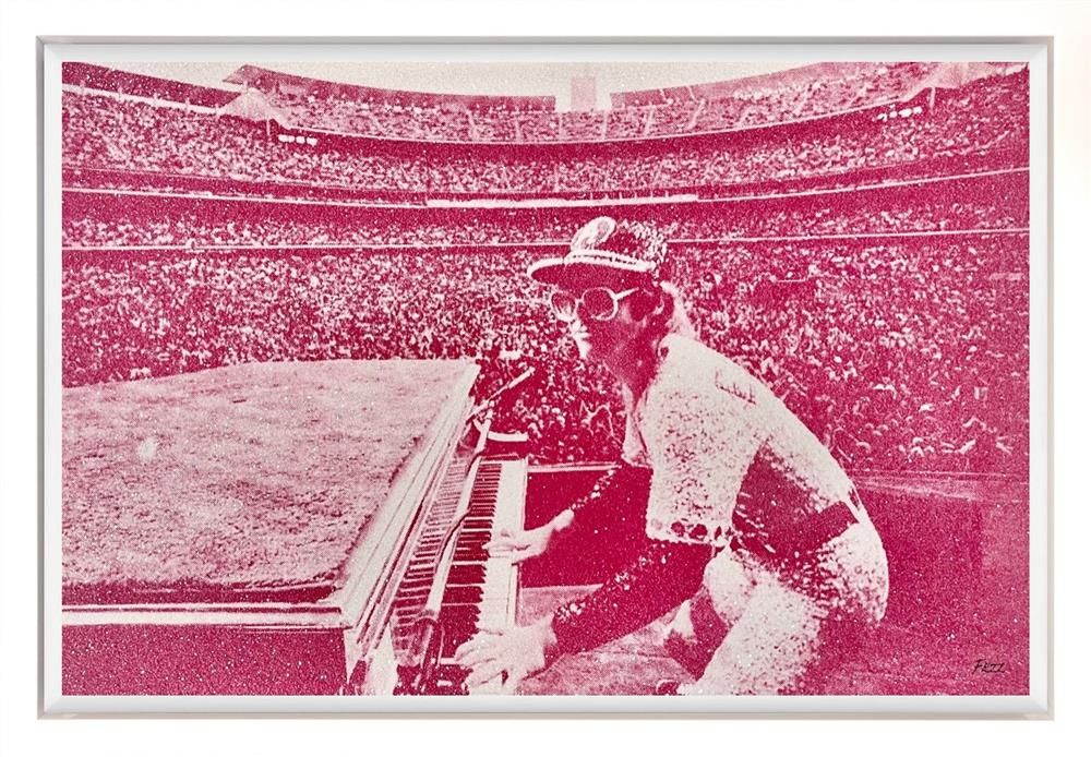 Fezz - 'Elton At The Dodgers' - Framed Original Artwork