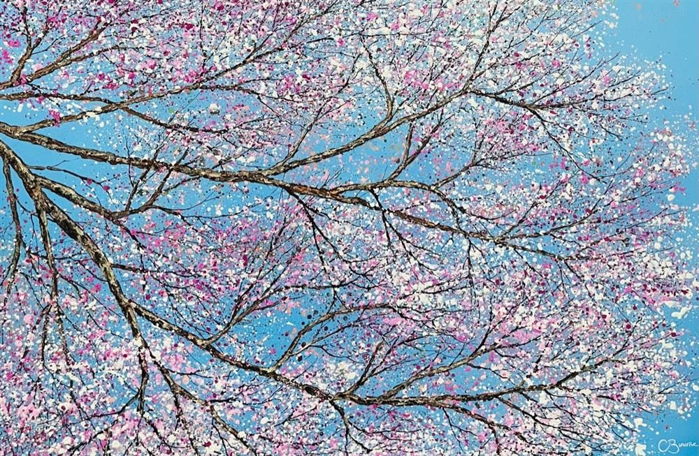 Chris Bourne - 'Cherry Blossom Flutter I' - Framed Original Art