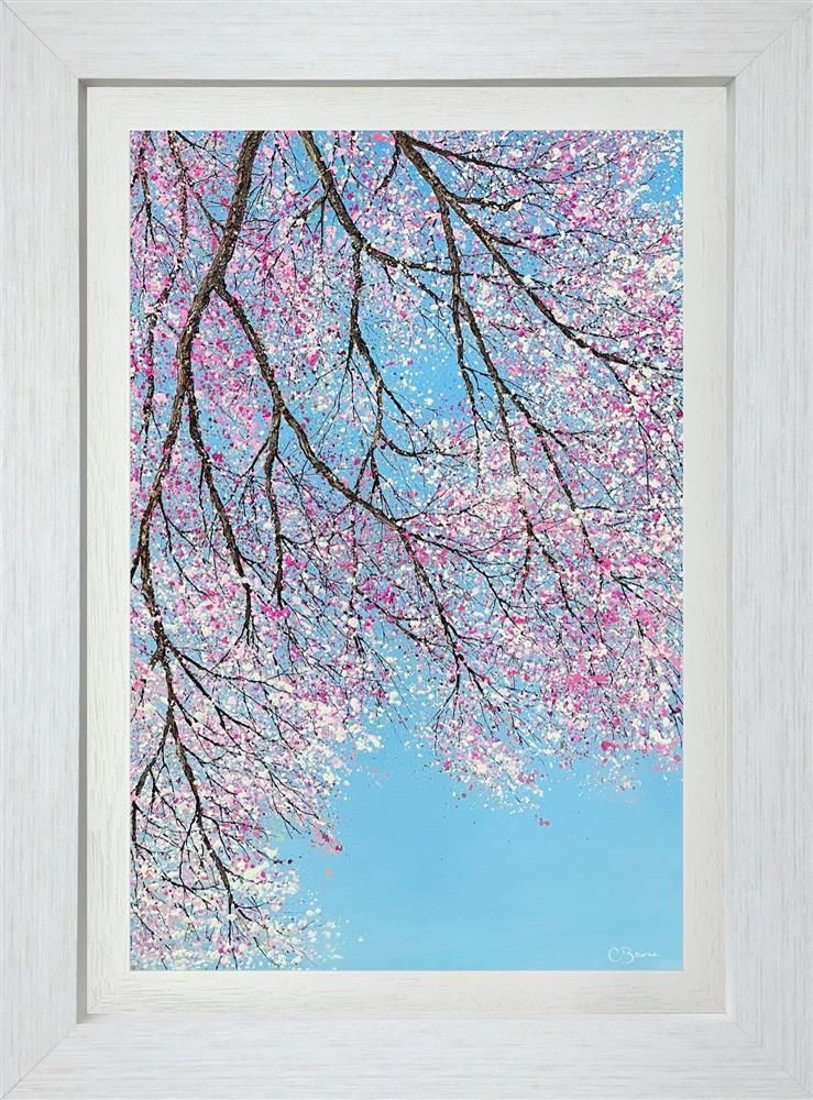 Chris Bourne - 'Cherry Blossom Flutter II' - Framed Original Art