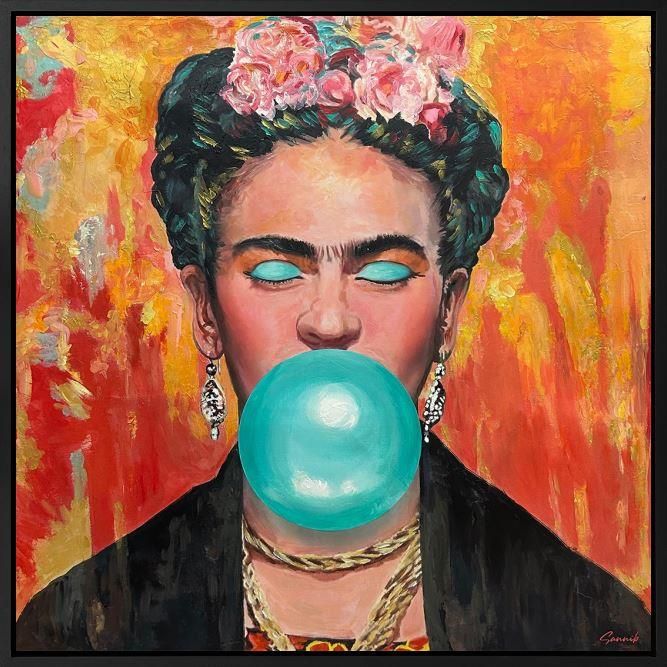 Sannib - 'Pop Goes Frida' - Framed Original Art