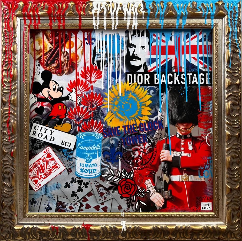 Hue Folk - 'Royal Guard' - Framed Original Art