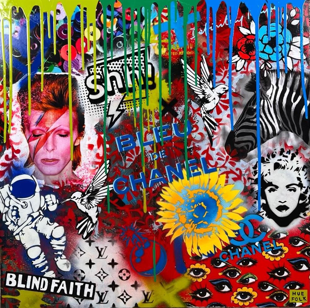 Hue Folk - 'Blind Faith' - Framed Original Art