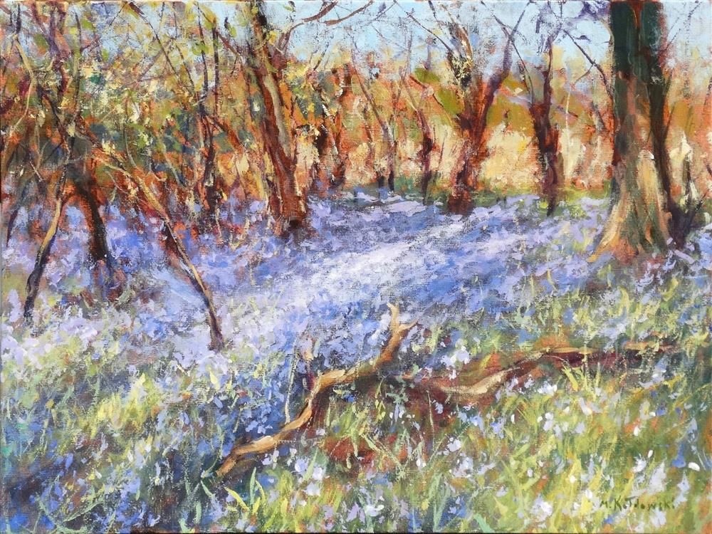 Mariusz Kaldowski - 'Bluebell Rug' - Framed Original Art