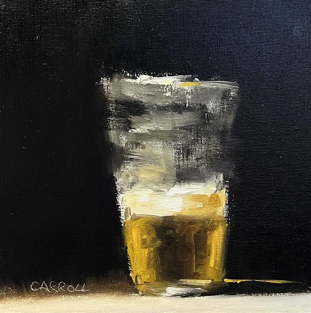 Neil Carroll -  'Glass Of Beer' - Framed Original Painting