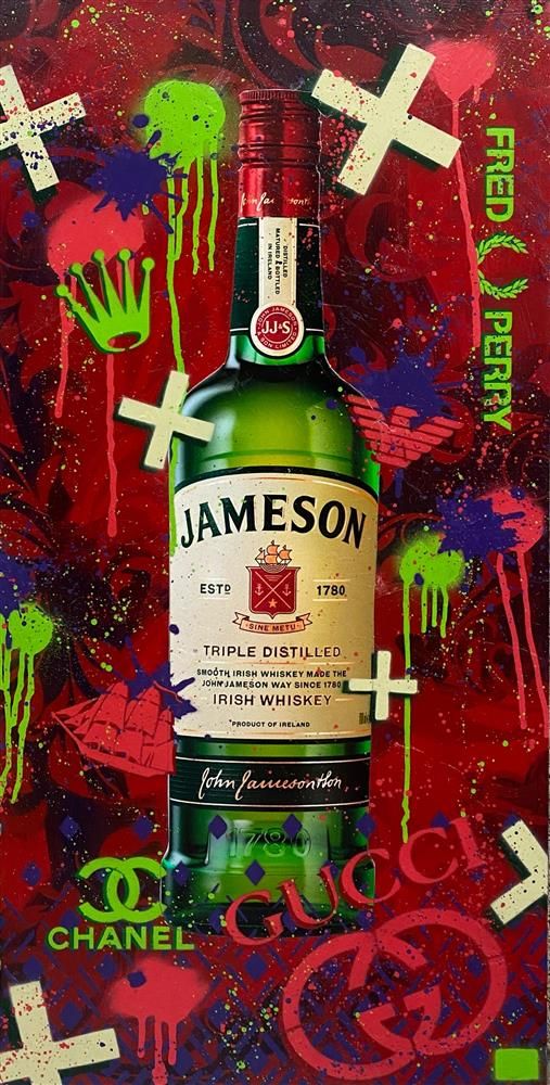 Hue Folk - 'Jameson' - Framed Original Art