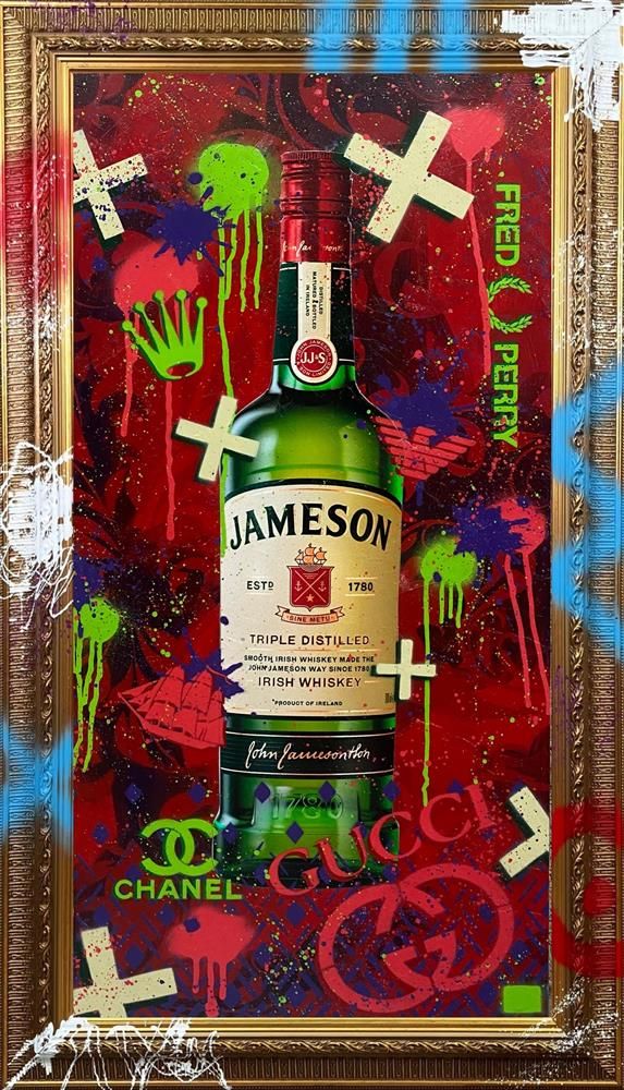 Hue Folk - 'Jameson' - Framed Original Art