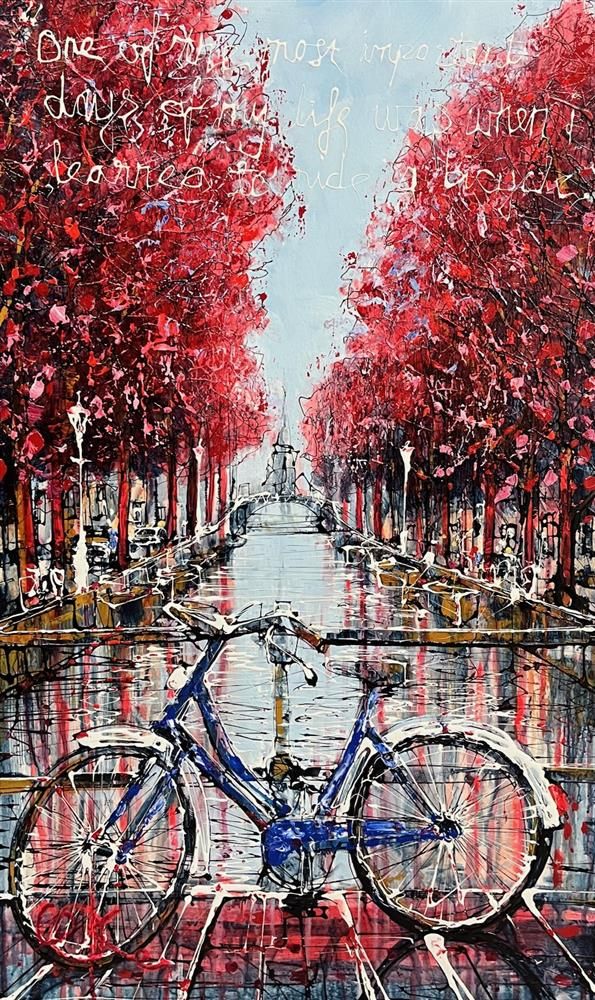 Nigel Cooke - 'Learn To Ride A Bike'  - Framed Original Artwork