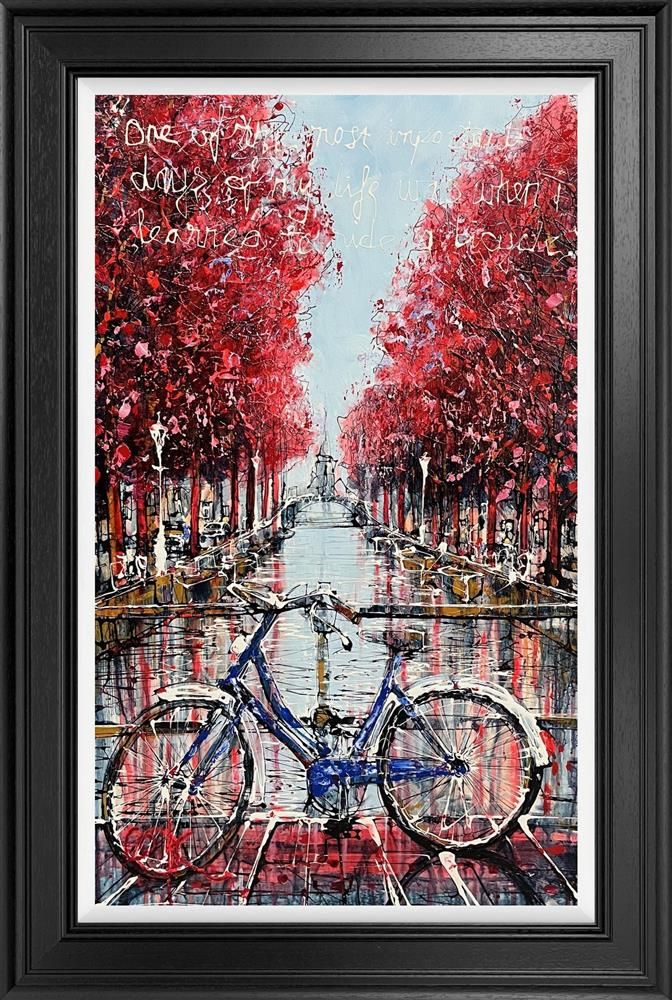 Nigel Cooke - 'Learn To Ride A Bike'  - Framed Original Artwork