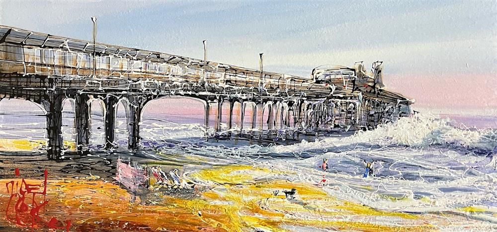 Nigel Cooke - 'Bournemouth Waters'  - Framed Original Artwork