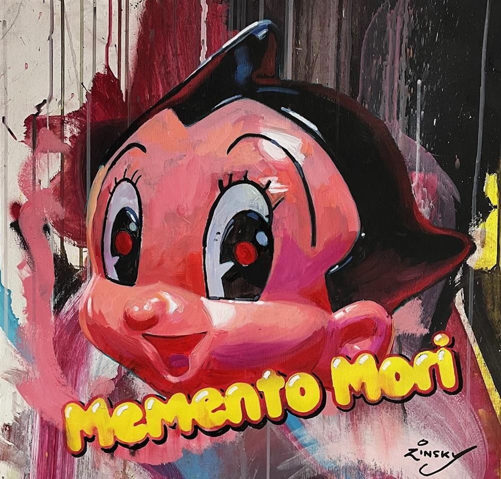 Zinsky - 'Astroboy Memento Mori' - Framed Original Artwork