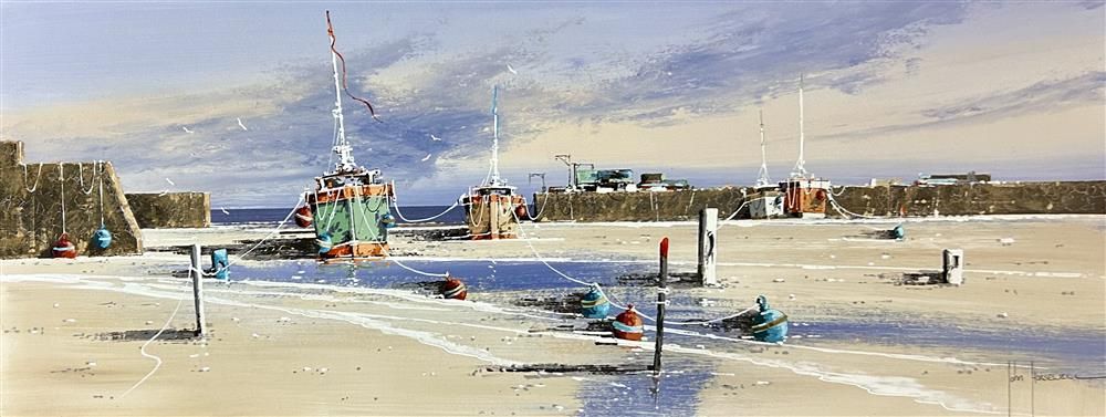 John Horsewell - 'Harbour Haven' - Framed Original Artwork