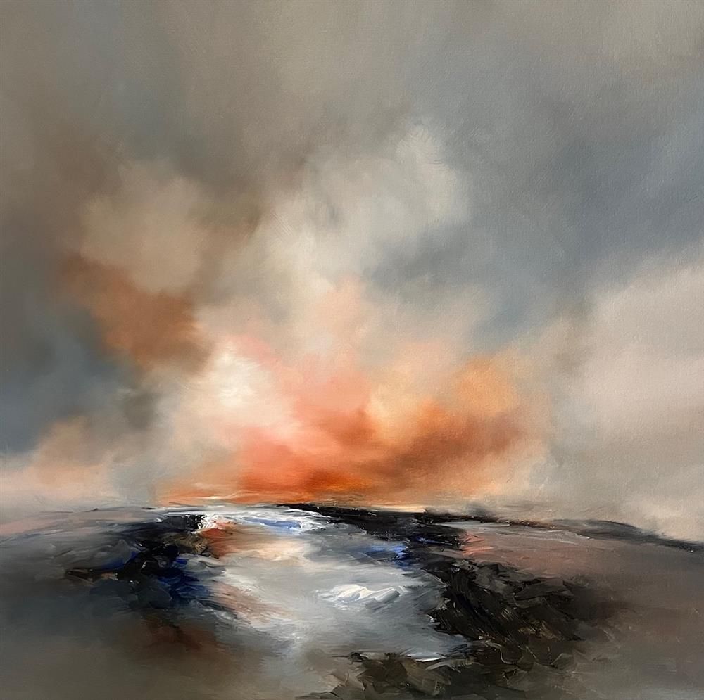 Alison Johnson - 'Secluded Skies' - Framed Original Artwork