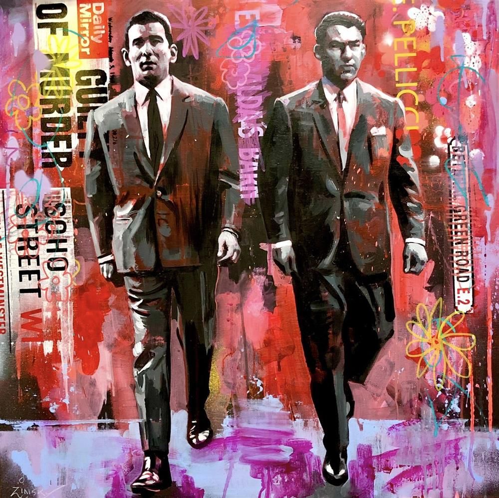 Zinsky - 'The Krays' - Framed Original Artwork