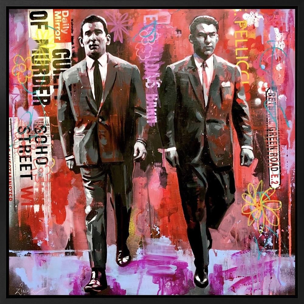 Zinsky - 'The Krays' - Framed Original Artwork