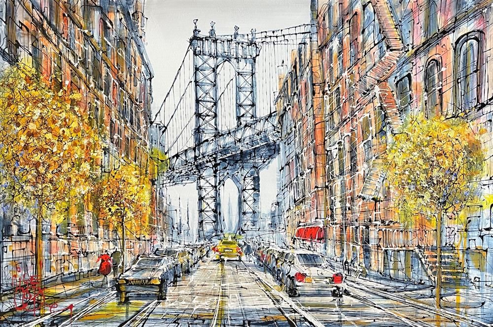 Nigel Cooke - 'Manhattan Morning' - Framed Limited Edition Canvas