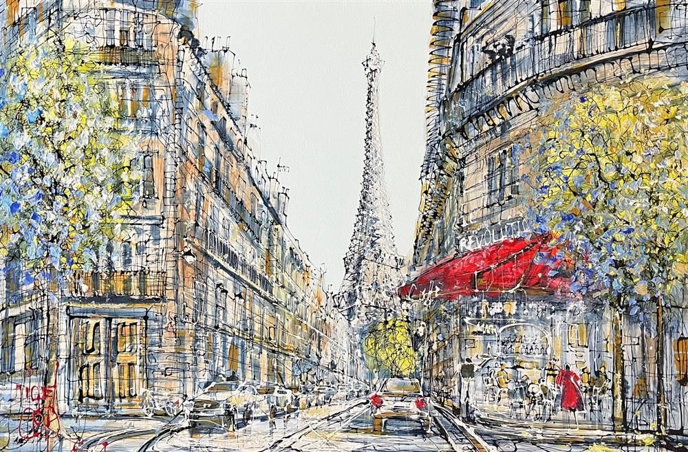 Nigel Cooke - 'Paris Avenue' - Framed Limited Edition Canvas