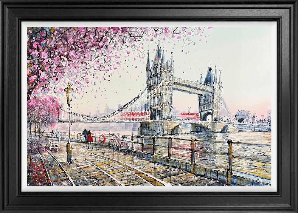 Nigel Cooke - 'Towers Under The Blossom' - Framed Limited Edition Canvas